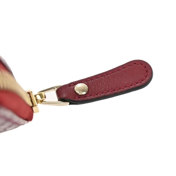 GUCCI Micro Guccissima GG Pattern Bifold Zipper Wallet Leather Red - Picture 12 of 12